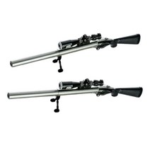 총모양 LED 라이트 스나이퍼 젤펜 볼펜 중성펜 학생 선물, T2 스나이퍼젤펜 (검정색)