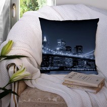 차량허리쿠션 밸런스온방석 기능성방석 뉴욕 야간 베개 커버 쿠션 호텔 카시트 백 소파 홈, 566+45x45