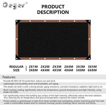 야외 그늘막자동차 야외 캐노피 식물 자외선 차단 가족 정원 여름 보호소 80%-90% 비율, 10 4mX6m