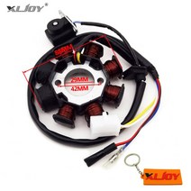 GY6 50cc 스쿠터 고정자 코일 8 마그네토 49cc 오토바이 Sunl Roketa Va Jonway z넨 Jmstar