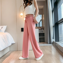 찰랑 핑크와이드팬츠 고무줄 밴딩 하체비만 핑크바지