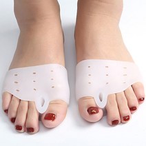 디엠몰 앞꿈치 패드 쿠션 실리콘 발보호, 화이트, 한쌍