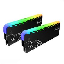 JONSBO NC-1 RAM 히트 싱크 RGB 메모리 히트 싱크 쿨러 조끼 데스크탑 PC DIY DDR DDR3 DDR4 메모리 라디에, 2Pcs Black