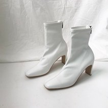 코지 베이직 모던 니삭스 뒷지퍼 7.5cm 앵클부츠