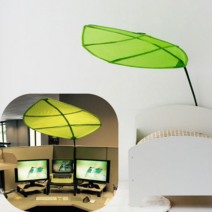 마켓비 이케아 사무실 형광등 햇빛 가리개 에어컨 바람막이 나뭇잎 캐노피