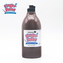 칼라리코 핑거페인트 1000ml 낱색 (18가지 색상 선택), 갈색