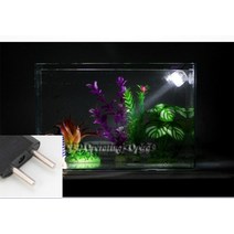 수족관 야외 실내 수중 led 램프 산호초 수조 용 방수 led 조명 잠수정 물고기 용품, EU 플러그 화이트 색상