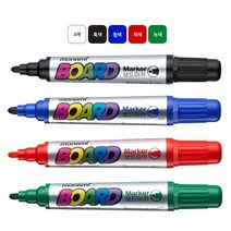 모나미 보드마카 12자루 둥근닙 2mm, 빨강(12자루)