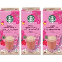 네슬레 스타벅스 프리미엄 믹스 벚꽃 딸기 라떼 4P 3박스, 1.5L, 사쿠라 딸기 라떼