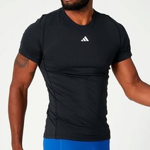아디다스 남성 기능성 반팔 TECH-FIT 숏 슬리브 웨이트 트레이닝 등산