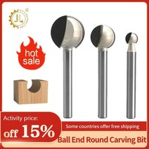 루터날 목공 라우터 비트 나무 조각 루트 대한 메트릭 볼 나이프, 09 6x16_04 10pc