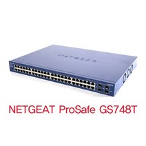 [NETGEAR] 넷기어 GS748T [스위칭허브/48포트/1000Mbps + 4SFP/렉마운트가능]