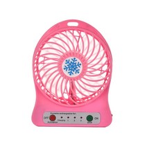 Xiaomi-휴대용 미니 팬 에어 쿨러 배터리 작동 USB 충전 데스크탑 3 모드 속도 조절, 01 pink fan
