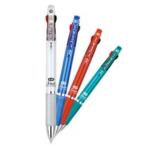 자바 0.38mm 제트3볼M 멀티펜 3색 유성 볼펜, 화이트