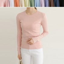 베이직 기본티 여성 긴팔 라운드넥 티셔츠 여자 이너티 이너탑 봄 가을 사계절 무지티 무지티셔츠