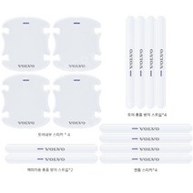 볼보 기스방지 손잡이 투명 보호필름 문콕방지 도어가드 XC60 XC90 XC40 S90, 손잡이 투명 보호필름4 도어 풀세트