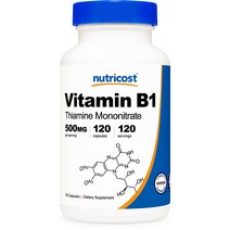 뉴트리코스트 비타민 B1 티아민 모노나이트레이트 500mg 캡슐, 120개입, 1개, 120정