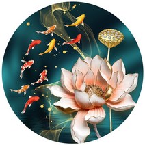 실십자수 프린트패키지-연꽃 h 50*50cm-11ct전체수