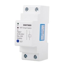 타이머 Tuya 80A Wifi 타이머 무선 스위치 릴레이 차단기 Alexa Home T5UC 용 홈 오토메이션, 한개옵션0