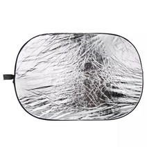 촬영용 확산판 반사판 조명판 크로마키 Godox 5 in 1 60x90cm Background Board Round Rectangle Reflector Collapsible Lig, [01] 60x90 센치메터