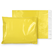 [그러담다] LDPE 이중지 택배봉투 (레몬), [40호] 30X40+4 (100매)