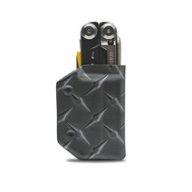 Clip & Carry Kydex Leatherman 시그널용 멀티툴 칼집 미국에서 제작 (멀티 툴 미포함) 멀티 홀더 홀스터 (카본 파이버 블랙), Diamond Plate