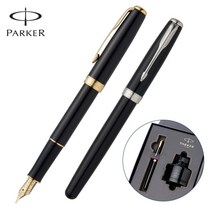 파카 만년필 뉴소네트2 락카블랙 병잉크전용 세트, 상세설명 참조, 크롬트림(CT)/F-기본촉