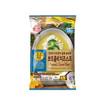 오뚜기 간편식 레토르트 오즈키친 브로콜리치즈스프 (180g×4) 집반찬 자취요리 3분요리, 1세트