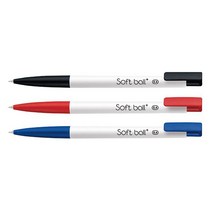 모나미 소프트볼 플러스 1다스(12개입), 12개, 적색 0.4mm