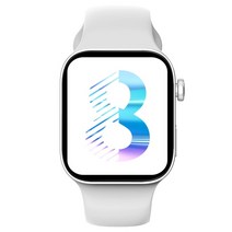무선 광택기 자동차 폴리셔 IOS 안드로이드에 대한 스마트 워치 블루투스 전화 시계 팔찌 스포츠, [03] White