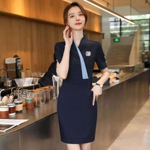 스커트 여성 유니폼 강사 봄 비즈니스 매니저 뷰티