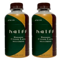 하프커피 바나나크림라떼 페트음료 410ml x 12개, 상세페이지 참조