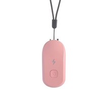 고압산소치료기 산소발생기 공기청정기 휴대용 가정용 강아지 음이온 매다는 목 공기 청정기 목걸이 개인, 02 1pcs pink