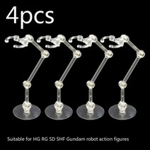 피규어 투명 아크릴 진열장 진열대 전시장 장식장 받침대 1/4pcs 인형 스탠드 그림 디스플레이 브래킷 액션, 02 4pcs