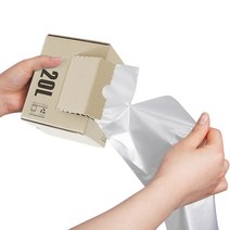 심플팩 롤형분리수거 비닐봉투 20리터~100리터, 70매입(2개입) 투명, 20L