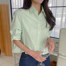 비바 카라 퍼프 블라우스