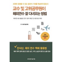교수 및 고위공무원이 해외연수 잘 다녀오는 방법:해외연수를 활용한 연구 분야 확장 및 네트워크 확대, 비피기술거래, 비피기술거래 지음