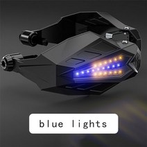 pcx윈드스크린 롱스크린 오토바이 핸드 가드 앞 유리 보호 led 라이트 motocross 액세서리 혼다 pcx 150 dio af18 grom msx125 nc 750x, 블루 주도
