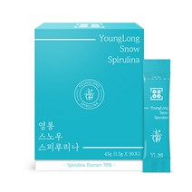 [1개월분] 영롱 스노우 스피루리나 [동결건조] 옥내배양 고순도 국내산 블루 피코시아닌 엽록소 분말, 45g, 1개