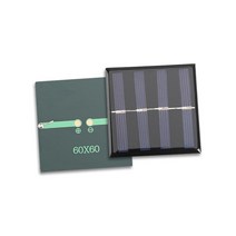 태양열 모노/다결정 태양 전지판/태양 전지 배터리 모듈 2V 3V 50mA 에폭시 보드 애완 동물 발전 1 개, 12 2V 100mA 60x60mm 1pc