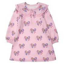 프렌치캣현대3 Q34DCO140 핑크 리본 나염 원피스