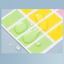 깔끔 부착가능 방수 방유 컬러 라벨지 스티커메모지 스티커용지 라벨부착, 특대형
