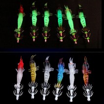 쭈갑문 야광 새우웜 쭈꾸미에기 갑오징어 문어 쭈꾸미낚시, 3.블랙