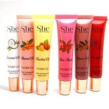 Makeup S.he She 6 Tender Lip Therapy Oil Soften n Moisturized Vitamin A&E Gloss Lipgloss Glossy Heal