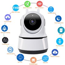 스마트 홈카메라 헤이홈 텐플 pro 탑4 hd 1080p 홈 wifi 실내 ip 보안, 1080p 및 64g 카드, 협력사, 영국 플러그