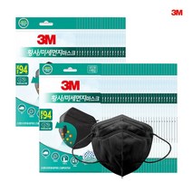 3M 이지핏 황사방역 마스크 KF94 블랙, 50매
