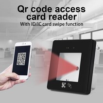 DC12V 125Khz/13.56Mhz RFID 바코드 2D QR 리더 액세스 제어 가발 및 USB RS232, 02 IC13.56MHZ black