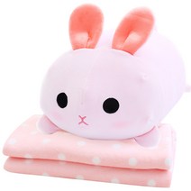 더자카 레빗모찌 담요 + 쿠션 세트