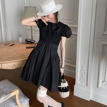 여름 핑크 그린 퍼프소매 제주도 원피스 여행지드레스