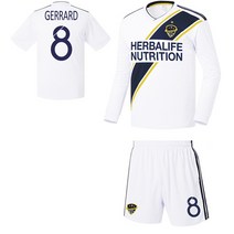 반티닷컴 LA갤럭시 홈 8212 축구복 상하의 세트 풀마킹(백색 반바지)